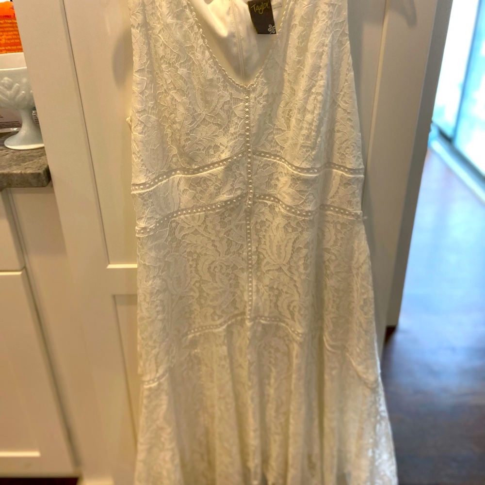 Taylor lace white dress